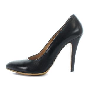 Martin Margiela 22 メゾンマルジェラ パンプス ハイヒール レザー 38 25cm 黒 ブラック