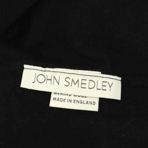 JOHN SMEDLEY ウールタートルネックニット カットソー 長袖 M 黒 ブラック