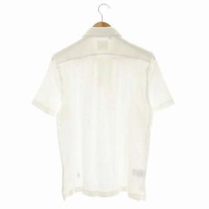 GUY ROVER 半袖パイルポロシャツ プルオーバーシャツ M 白 ホワイト