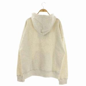 ISABEL MARANT ETOILE ロゴフロッキープリントプルオーバー パーカー スウェット フード 長袖 裏起毛 38 杢グレー 黒 ブラック