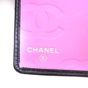 CHANEL ヴィンテージ カンボンライン 長財布 ココマーク キルティング レザー 9番台 ブラック