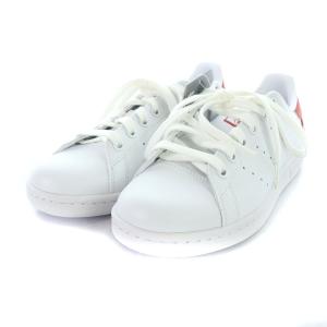 adidas Originals スタンスミス  STAN SMITHF スニーカー フェイクレザー 22.5cm 白 ホワイト 赤 レッド Z2704