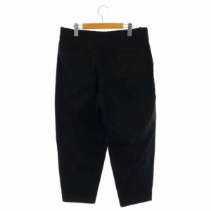 Steven Alan VNTILE SUPER BAGGY TAPERED ANKLE/パンツ テーパード タック ジッパーフライ XL 黒 ブラック