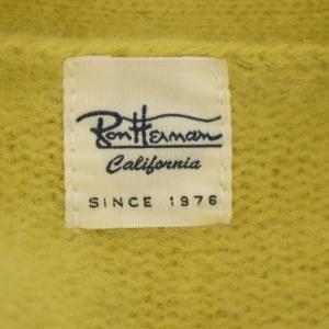 Ron Herman ウール ロングカーディガン 長袖 XS スモークイエロー