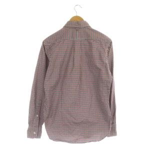 Brooks Brothers USA製 チェック BD シャツ 長袖 ボタンダウン 胸ポケット BB0 赤 紺 白 レッド ネイビー ホワイト