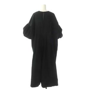 ENFOLD 22SS Washed CO バルーンスリーブドレス ワンピース 36 黒