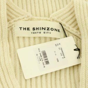 Shinzone VOLUME V-NECK KNIT ニット セーター 長袖 F オフホワイト
