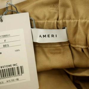 Ameri VINTAGE TRENCH LIKE SKIRT スカート フレア ロング ベルト付き ベージュ