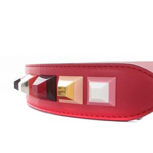 FENDI STRAP YOU バッグストラップ レザー 赤 8AV077