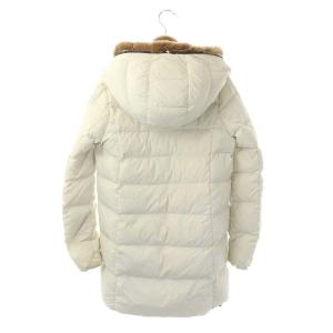 DUVETICA CARYS ダウンコート フード付き ファー 40 ホワイト