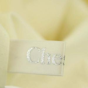 Chesty 20SS 千葉由佳コラボ フラワーレースシャツワンピース ロング 長袖 ティアード 前開き 0 黄色 イエロー マルチカラー