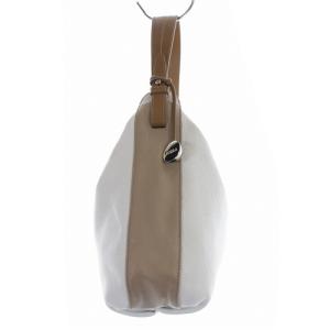 FURLA ワンショルダーバッグ レザー バイカラー べージュ 白 ホワイト