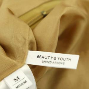 BEAUTY&YOUTH UNITED ARROWS ペイズリータックテーパードパンツ 総柄 M ベージュ マルチカラー
