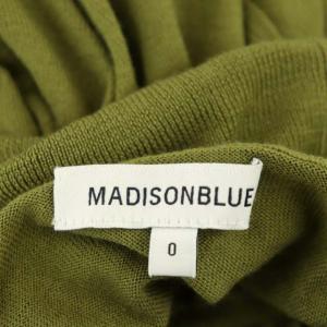 MADISONBLUE HIGH GAUGE TURTLE NECK PO ニット カットソー タートルネック 長袖 ロゴ刺繍 ウール 00 カーキ