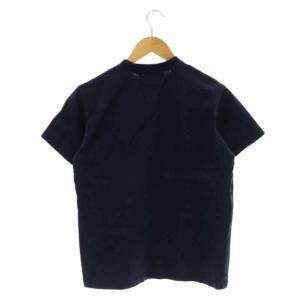 MADISONBLUE バックロゴ ポケットTシャツ カットソー 半袖 クルーネック 01 紺 ネイビー