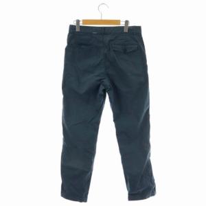 MHL. ボタンフライ タック テーパードパンツ コットン 2 ブルーグリーン