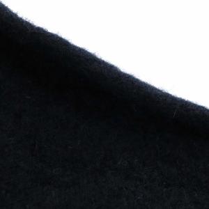 MHL. ラムウール LAMBSWOOL ニットスカーフ 黒 ブラック 595-1278500