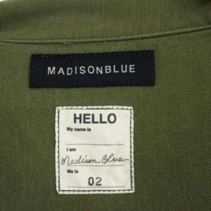 MADISONBLUE HAMPTON コンチョボタン ミリタリーシャツ ジャケット 長袖 02 カーキ