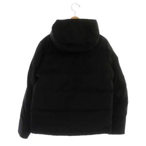 DANTON フーデッドダウンジャケット アウター ジップアップ 36 ブラック JD-8850