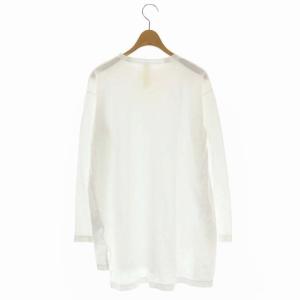 nagonstans 20SS サイドスリットカットソー Tシャツ プルオーバー 長袖 38 白 ホワイト