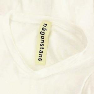 nagonstans 20SS サイドスリットカットソー Tシャツ プルオーバー 長袖 38 白 ホワイト