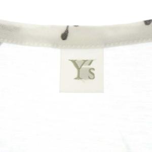 Y's ヨウジヤマモト プリントTシャツ カットソー 半袖 プルオーバー 2 白 マルチカラー