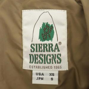 SIERRA DESIGNS ダウンベスト ジップアップ アウター S 緑 グリーン