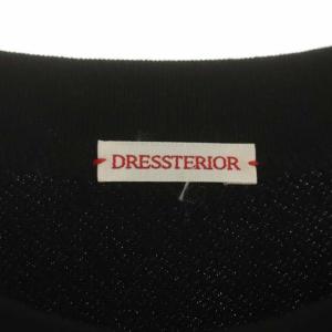 DRESSTERIOR プレスコットンクルーネックスウェット トレーナー 長袖 裏パイル 38 黒 ブラック