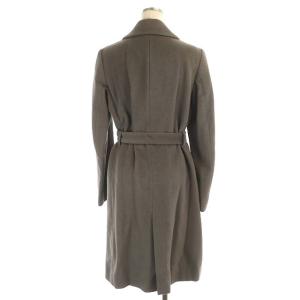 UNITED ARROWS UBCE ANG/W ショールラップコート アウター ロング ベルト付き 40 グレー