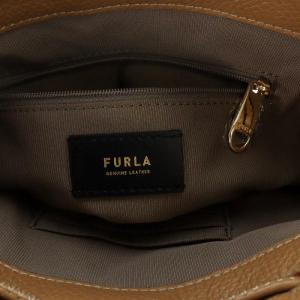 FURLA ハンドバッグ ショルダーバッグ 2way レザー 巾着 茶 ブラウン SH