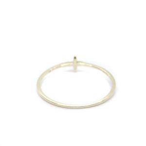 Spick&Span リラバイ Lilas by クロスダイヤモチーフリング 指輪 K10YG DIAMOND 0.01ct 11号 イエローゴールド