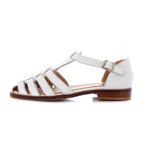 GALERIE VIE グルカサンダル ローヒール ストラップ レザー 36 23cm-23.5cm 白 ホワイト