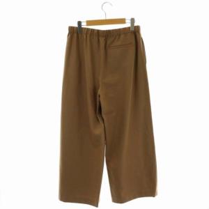 Theory Light Saxony Wide Cropped Culotte ワイドクロップドパンツ イージー ウール S 茶 ブラウン