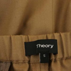 Theory Light Saxony Wide Cropped Culotte ワイドクロップドパンツ イージー ウール S 茶 ブラウン