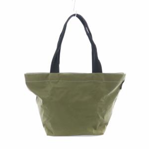 Hervé Chapelier ナイロン舟型ショルダーL トートバッグ 緑 グリーン 925N