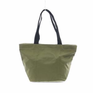 Hervé Chapelier ナイロン舟型ショルダーL トートバッグ 緑 グリーン 925N