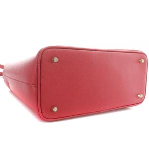 FURLA リンダ ミニ ロゴ ショルダーバッグ ハンドバッグ 2way レザー 赤 レッド