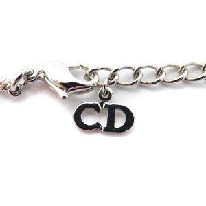 Christian Dior D ネックレス ペンダント シルバー色