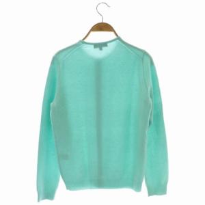 Drawer カシミヤ クルーネックカーディガン ニット 長袖 1 ミントグリーン