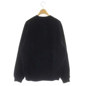 LACOSTE エンボス ロゴ スウェット カットソー トレーナー 長袖 プルオーバー クルーネック M 紺 ネイビー