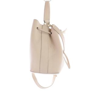 FURLA ショルダーバッグ ハンドバッグ 巾着 2way ロゴ ピンクべージュ