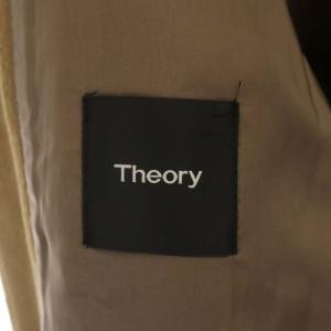 Theory 19AW フードコート アウター ウール ジップアップ ミドル丈 M 茶 ブラウン
