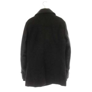 AKM MELTON LAMB PCOAT Pコート アウター ミドル丈 ダブル 総裏地 M ダークグレー