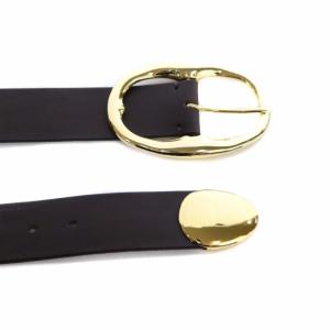 junhashimoto ベルト バックル レザー 茶 ダークブラウン