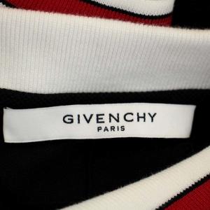 GIVENCHY ポロシャツ カットソー 半袖 ロゴ 38 黒 白 赤 ブラック ホワイト レッド