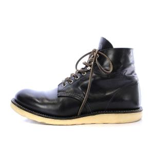 RED WING 8165 Classic Work/Round-Toe ワークブーツ ショート レースアップ レザー US9 27cm 黒