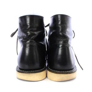 RED WING 8165 Classic Work/Round-Toe ワークブーツ ショート レースアップ レザー US9 27cm 黒