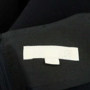 23区 ×RITA 裾ペプラム ワンピース 膝丈 半袖 36 紺 ネイビー