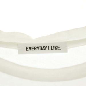 EVERYDAY I LIKE 22SS Semi-Sheer T-shirt Tシャツ カットソー セミシアー 長袖 白 ホワイト