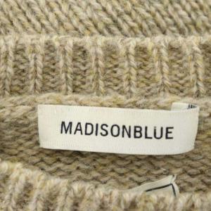 MADISONBLUE メランジ ウール ニット セーター プルオーバー 長袖 00 ベーシュ